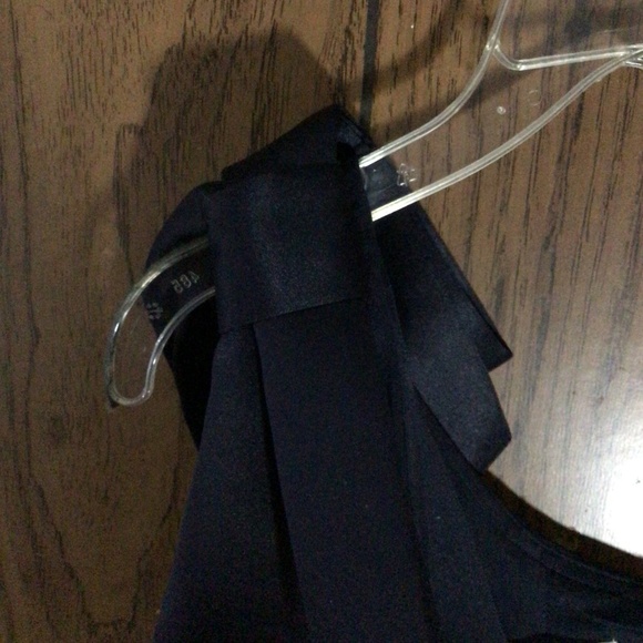 Eliza J Blue one shoulder dress with bow - Picture 4 of 6